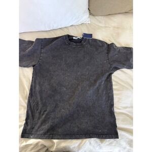 AEL Mineral Wash T-Shirt Oversized Fit‎ Short Sleeve Crew Neck Gray